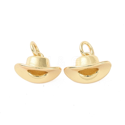 Rack Plating Brass Charms ZIRC-C042-11G-1
