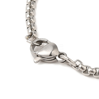201 Stainless Steel Jesus Fish Cross Pendant Box Chain Necklaces LS-NJEW-Q002-06P-1