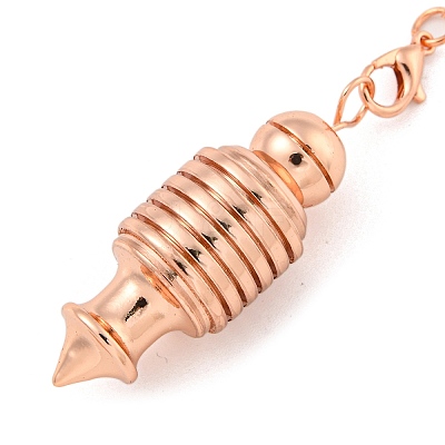 Rack Plating Brass Coil Dowsing Pendulums AJEW-B106-02RG-1