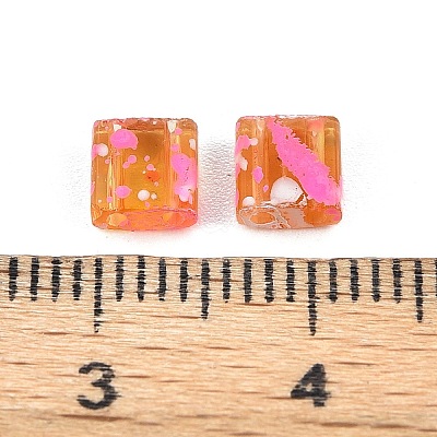 2-Hole Transparent Glass Seed Beads LS-SEED-S023-30C-14-1