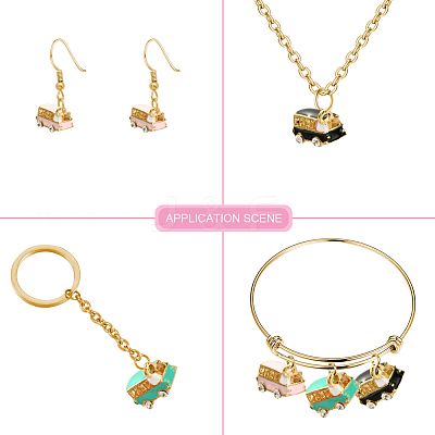 15Pcs 3 Colors Alloy Pendants ENAM-CJ0002-26-1