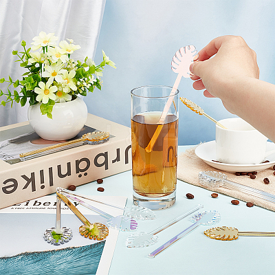 16Pcs 4 Style Acrylic Stirring Rods AJEW-FG0003-17-1