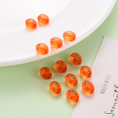 Transparent Acrylic Beads TACR-S154-18A-84-1