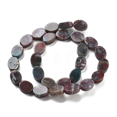 Natural Dyed & Heated Indian Agate Beads Strands G-P559-B27-01-1