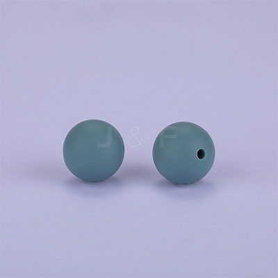 Round Silicone Focal Beads SI-JX0046A-103-1