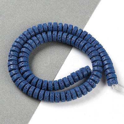 Synthetic Lava Rock Dyed Beads Strands G-H311-09-08-1