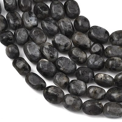 Natural Larvikite Beads Strands GG-C286-A28-1