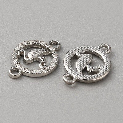 Alloy Crystal Rhinestone Connector Charms FIND-WH0002-74P-1