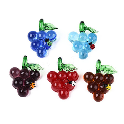 Handmade Lampwork Pendants LAMP-N034-14-1