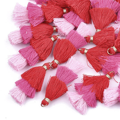Polycotton(Polyester Cotton) Tassel Pendant Decorations FIND-T018-12-1