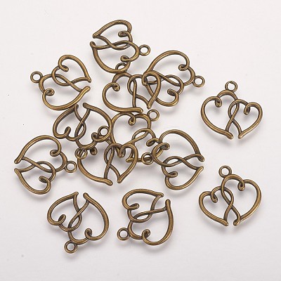 Valentines Gifts Idea for Her 2015 Tibetan Style Alloy Pendants X-TIBEP-21057-AB-NR-1