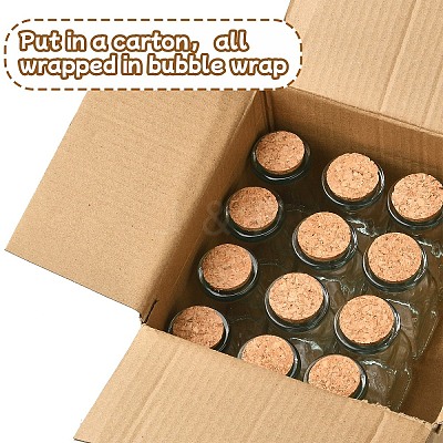 12Pcs 2 Styles Glass Bottle CON-YW0001-63-1