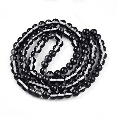 Baking Paint Transparent Glass Beads X1-DGLA-N011-8mm-10-1