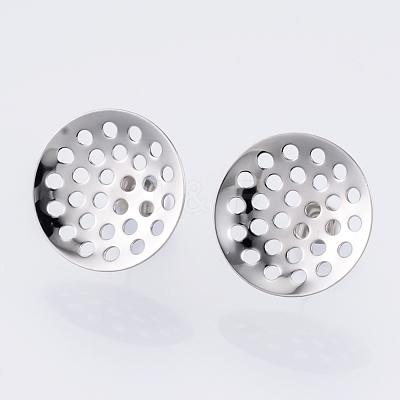 Non-Tarnish 304 Stainless Steel Stud Earring Findings STAS-Q231-03B-A-1