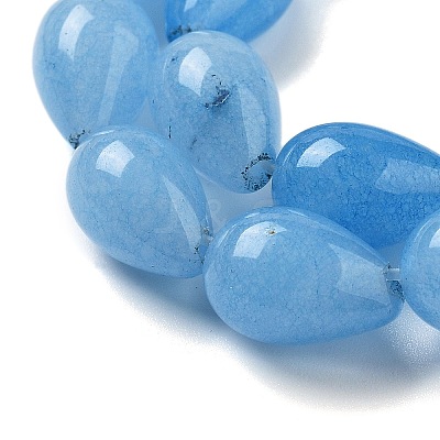 Natural Aquamarine Dyed Beads Strands G-B106-A10-02-1