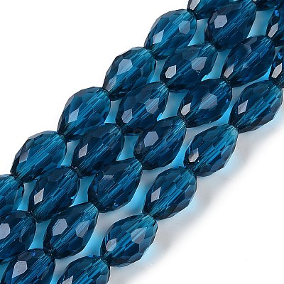Transparent Glass Beads Strands EGLA-N013-T8mm-D25-1