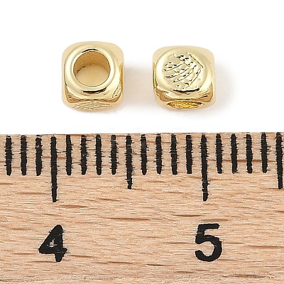 Brass Beads KK-Q028-35G-1