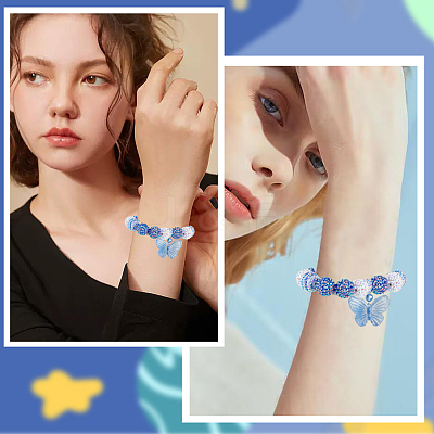 40Pcs Resin Rhinestone Beads RESI-SC0003-14B-1