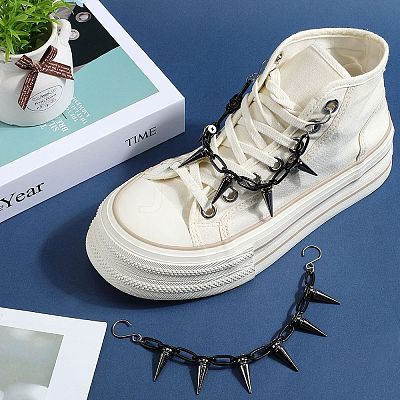 2Pcs Brass & Alloy Shoes Chains HJEW-SP00014-1