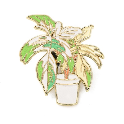 Monstera Bonsai Enamel Pin AL-CBA3D3B-03D-G-1