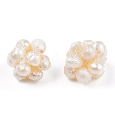 Round Natural Cultured Freshwater Pearl Beads PEAR-N020-10B-1