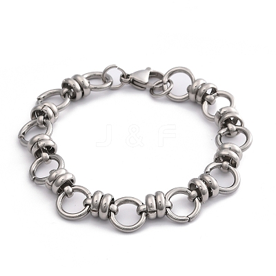 Tarnish Resistant 304 Stainless Steel Link Chain Bracelets X-BJEW-Z011-10P-1