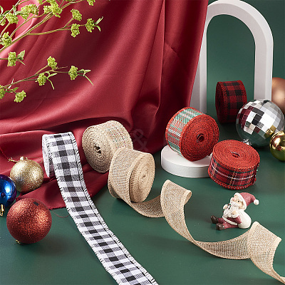 6 rolls 6 Style Polyester Ribbons OCOR-PJ0001-005-1