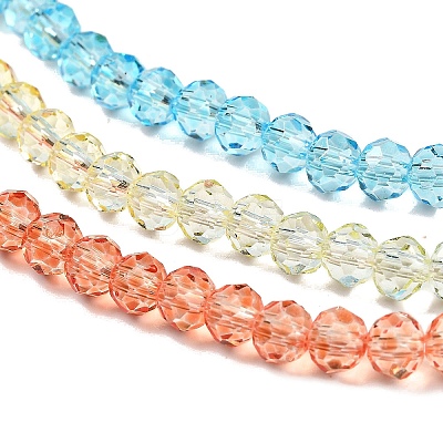 Transparent Painted Glass Beads Strands LS-DGLA-A034-T4mm-A13-1