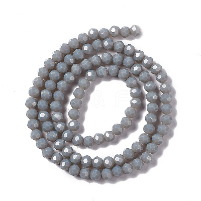 Faceted(32 Facets) Glass Beads Strands EGLA-J042-36B-15-1