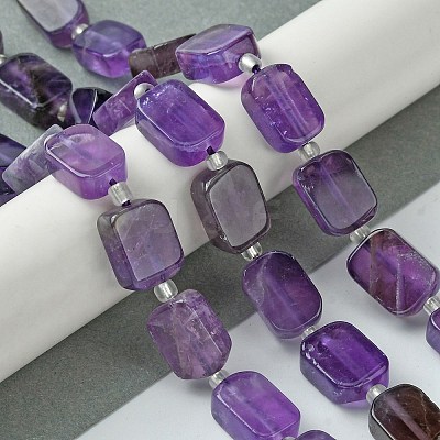 Natural Amethyst Beads Strands G-C098-A02-01-1