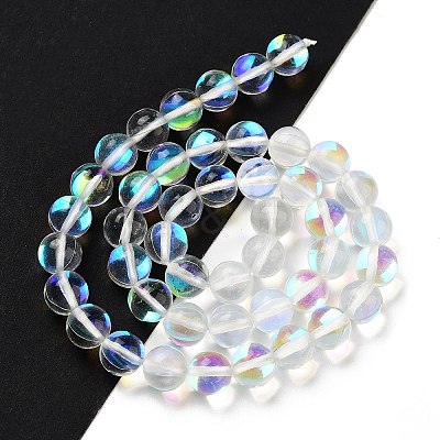 Transparent Glass Beads GLAA-B022-8mm-14-1