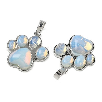 Natural & Synthetic Mixed Gemstone Pendants G-B194-02P-1