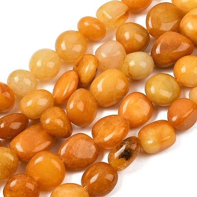 Natural Yellow Aventurine Beads Strands G-C257-02-1