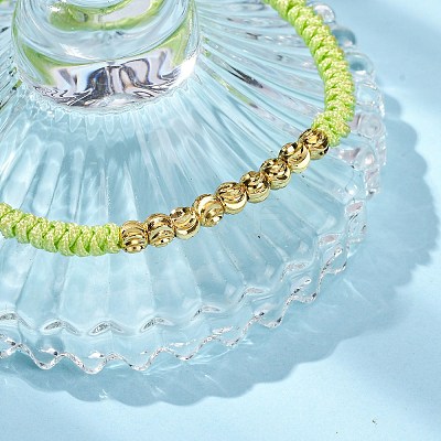 Polyester Cord Braided Bead Bracelets for Women BJEW-L698-01G-02-1