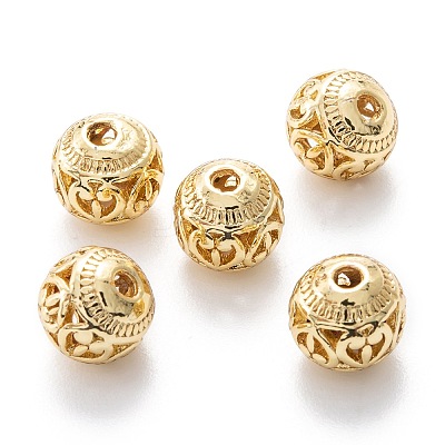 Alloy Hollow Beads X1-PALLOY-P238-23G-RS-1
