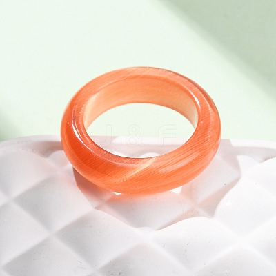 Cat Eye Finger Rings RJEW-G363-01B-11-1