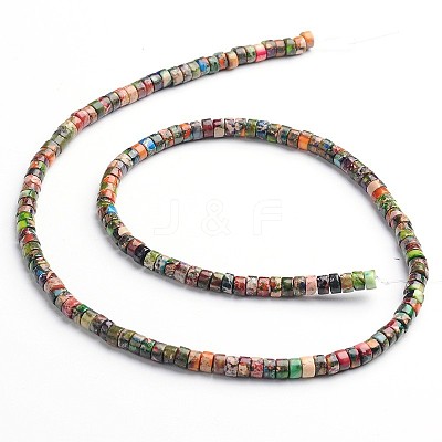 Dyed Natural Imperial Jasper Beads Strands G-M276-06-C-1