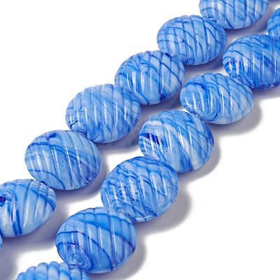Handmade Lampwork Beads Strand LAMP-C008-04A-1