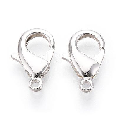 Brass Lobster Claw Clasps KK-YW0004-01E-S-1