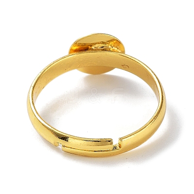 Brass Adjustable Ring Components KK-XCP0001-74-1
