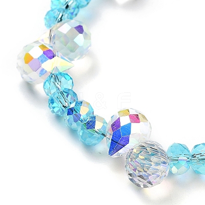 Glass & Iron Beads Mobile Straps AJEW-H153-03B-04-1