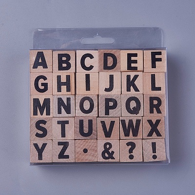 Wooden Stamps AJEW-WH0098-24-1