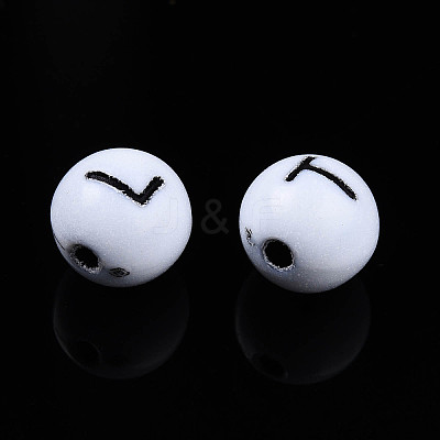 Opaque Acrylic Beads SACR-ZX012-10-1