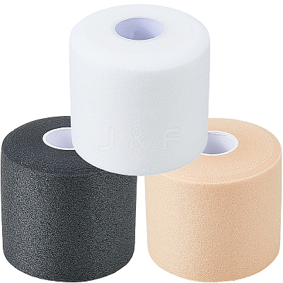 3 Rolls 3 Colors Sponge Tennis Racket Shock Absorber Film OCOR-GF0005-76-1