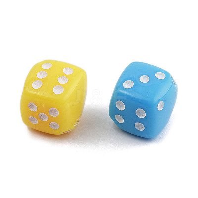 Opaque Acrylic Beads OACR-P028-03B-1