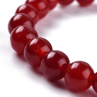 Dyed Natural Jade Beads Stretch Bracelets BJEW-J183-B-01-1