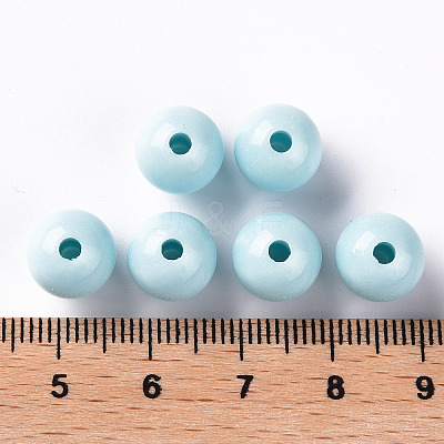 Opaque Acrylic Beads X-MACR-S370-C10mm-A07-1