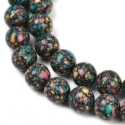 Natural Agate Beads Strands G-U030-C01-14mm-1