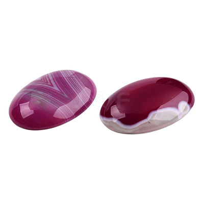 Natural Banded Agate/Striped Agate Cabochons G-T122-22A-1
