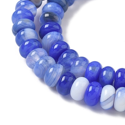 Natural Banded Agate Beads Strands G-F790-I01-01C-1
